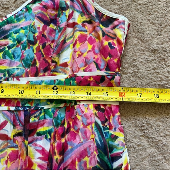 NWOT J. Crew 100% Cotton Pineapple Print Dress Women’s Size 12P - Picture 4 of 7